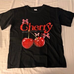 Kid girl Black Cherry Graphic T-Shirt